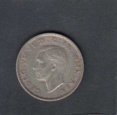 Beschrijving: 2 Shilling GEORGIUS VI 